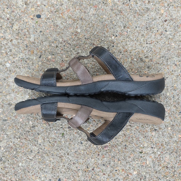 Taos Tribute 2 Leather Strappy Slip On Sandals Size 8 - Picture 6 of 8